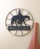 Rustic Cowboy Wheel Welcome Sign - Western Farmhouse Decor for Front Door or Entryway