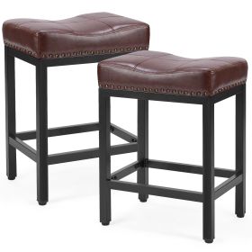 Saddle Bar Stool Kitchen Stools, Sturdy Steel Frame