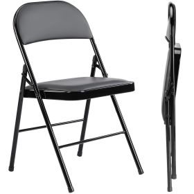 Leather Upholstered Folding Chair