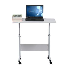 Large Sized Movable Multi-purpose Computer Desk Cover In White