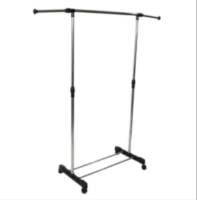 All Stainless Steel Single Pole Up, Down, Left, Right Telescopic Belt Shoe Rack Drying Rack