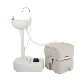 Upgraded Toilet With Matching White Lid Ring Sewage Tank