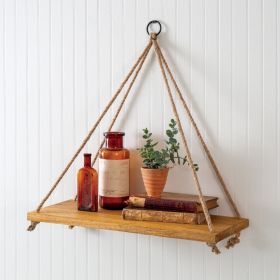 Boho Hanging Wall Shelf - Rustic Floating Shelves for Bohemian Home Decor