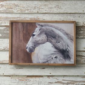 Peering Horse Wall Art - Handcrafted Equestrian Decor for Home or Office