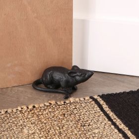 Vintage Cast Iron Rat Doorstop - Rustic Home Decor Accent