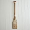 Rustic Reclaimed Wood Wall Oar - Handcrafted Decor for Nautical Theme