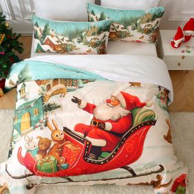 Christmas Green Quilt Set Three Piece Q