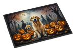 Golden Retriever Spooky Halloween Doormat Front Door Mat Indoor Outdoor Rugs for Entryway, Non Slip Washable Low Pile, 24H X 36W