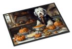 Old English Sheepdog Fall Kitchen Pumpkins Doormat Front Door Mat Indoor Outdoor Rugs for Entryway, Non Slip Washable Low Pile, 24H X 36W