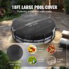 VEVOR 18 Ft Round Pool Cover, Solar Covers for Above Ground Pools, Safety Pool Cover with Drawstring Design, PVC Summer Pool Cover