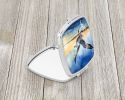 Gull Flying Low Compact Mirror Decorative Travel Makeup Mirror for Women Girls Gifts Pocket Makeup Mirror Folding Handheld