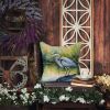 Blue Heron Stalking Prey Throw Pillow Machine Washable, Indoor Outdoor Decorative Pillow for Couch, Bed or Patio, 18Hx18W