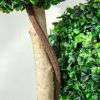 Artificial Plant for Home Decor Indoor & Outdoor Fake Plants Artificial Tree in Pot, 3 Ball Boxwood Topiary Tree for Home Office, Living Room Decor