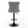 Furniture,Swivel Velvet Barstools Adjusatble Seat Height from 25-33 Inch,17.7 inch base