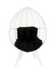 ACME Galzed Patio Lounge Chair, Black Fabric & White Wicker 45109