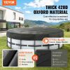 VEVOR 18 Ft Round Pool Cover, Solar Covers for Above Ground Pools, Safety Pool Cover with Drawstring Design, 420D Oxford Fabric Summer Pool Cover