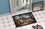 Saint Bernard Spooky Halloween Doormat Front Door Mat Indoor Outdoor Rugs for Entryway, Non Slip Washable Low Pile, 24H X 36W