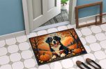 Bernese Mountain Dog Fall Doormat Front Door Mat Indoor Outdoor Rugs for Entryway, Non Slip Washable Low Pile, 24H X 36W