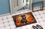 Airedale Terrier Fall Doormat Front Door Mat Indoor Outdoor Rugs for Entryway, Non Slip Washable Low Pile, 24H X 36W