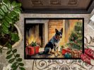 Australian Cattle Dog Cozy Christmas Doormat Front Door Mat Indoor Outdoor Rugs for Entryway, Non Slip Washable Low Pile, 24H X 36W