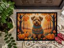 Norfolk Terrier Fall Doormat Front Door Mat Indoor Outdoor Rugs for Entryway, Non Slip Washable Low Pile, 24H X 36W