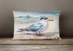 Birds, Birds, Birds Throw Pillow Throw Pillow for Indoor Couch Bed Outdoor Patio Washable, Tern 7529,12Hx16W