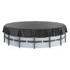 VEVOR 18 Ft Round Pool Cover, Solar Covers for Above Ground Pools, Safety Pool Cover with Drawstring Design, PVC Summer Pool Cover