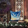 Gulls Soaring High Throw Pillow Machine Washable, Indoor Outdoor Decorative Pillow for Couch, Bed or Patio, 14Hx14W