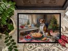 English Foxhound Christmas Cookies Doormat Front Door Mat Indoor Outdoor Rugs for Entryway, Non Slip Washable Low Pile, 24H X 36W