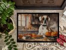 Boxer Fall Kitchen Pumpkins Doormat Front Door Mat Indoor Outdoor Rugs for Entryway, Non Slip Washable Low Pile, 24H X 36W