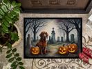 Irish Setter Spooky Halloween Doormat Front Door Mat Indoor Outdoor Rugs for Entryway, Non Slip Washable Low Pile, 24H X 36W