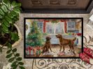 Chesapeake Bay Retriever Christmas Cookies Doormat Front Door Mat Indoor Outdoor Rugs for Entryway, Non Slip Washable Low Pile, 24H X 36W