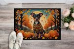 Miniature Pinscher Fall Doormat Front Door Mat Indoor Outdoor Rugs for Entryway, Non Slip Washable Low Pile, 24H X 36W