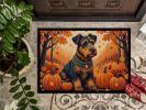 Airedale Terrier Fall Doormat Front Door Mat Indoor Outdoor Rugs for Entryway, Non Slip Washable Low Pile, 24H X 36W