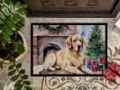 Golden Retriever Cozy Christmas Doormat Front Door Mat Indoor Outdoor Rugs for Entryway, Non Slip Washable Low Pile, 24H X 36W