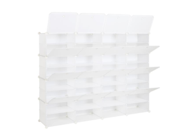 4-Row, 8-storey, 32 Grid Cube Shoe Cabinet