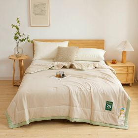 Antibacterial Raw Cotton Washable Summer Cool Quilt (Option: Advanced Coffee-120 X150cm Random Pattern)