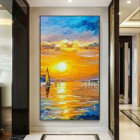 Handmade Oil Painting Modern Oil Painting On Canvas Abstract Oil Painting Hand Painted Large Wall Art For Living Room Hallway Bedroom Luxurious Decora (size: 50x100cm, Style: 01)