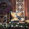 Blue Heron in the Golden Hour Throw Pillow Machine Washable, Indoor Outdoor Decorative Pillow for Couch, Bed or Patio, 18Hx18W