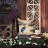 Blue Heron in the Golden Hour Throw Pillow Machine Washable, Indoor Outdoor Decorative Pillow for Couch, Bed or Patio, 14Hx14W