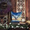 Gull Flying Low Throw Pillow Machine Washable, Indoor Outdoor Decorative Pillow for Couch, Bed or Patio, 18Hx18W