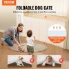 VEVOR Retractable Baby Gate, 34.2" Tall Mesh Baby Gate, Extends up to 76.8" Wide Retractable Gate for Kids or Pets