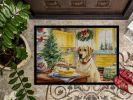 Labrador Retriever Christmas Cookies Doormat Front Door Mat Indoor Outdoor Rugs for Entryway, Non Slip Washable Low Pile, 24H X 36W