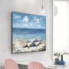 Hand Painted Oil Paintings Abstract Seascape Painting Boats On The Beach Living Room Hallway Luxurious Decorative Painting