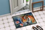 Tiger Doormat Front Door Mat Indoor Outdoor Rugs for Entryway, Non Slip Washable Low Pile, 24H X 36W